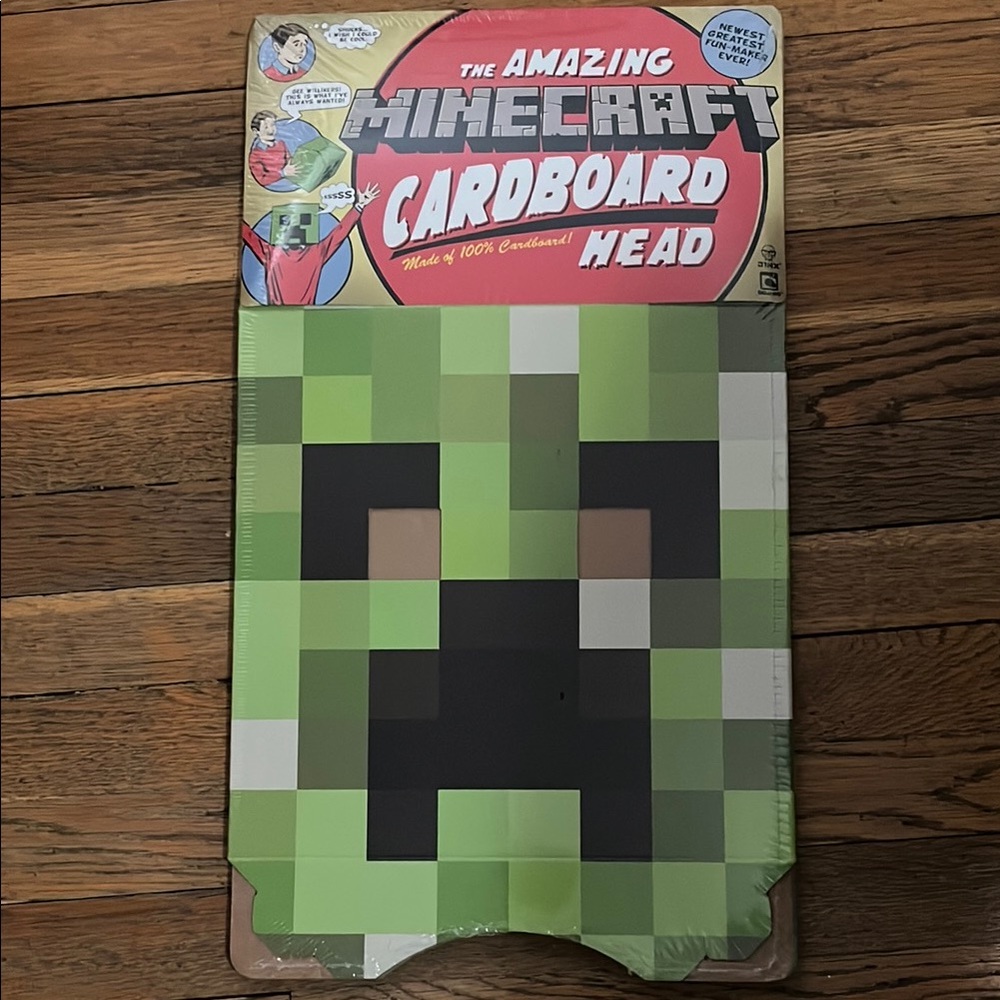Minecraft Creeper Cardboard Head